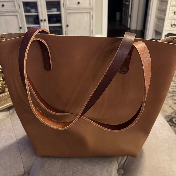 KMM & Co Leather Tote (NWOT) - Picture 2 of 10